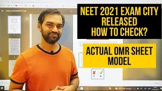 How to check NEET 2021 exam city? | Model OMR sheet released