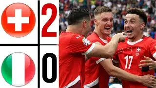 SWISS 2-0 ITALY EURO 2024 | switzerland vs italy  Extended HIGHLIGHTS & GIALS