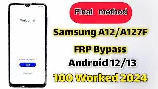 A12/A127F frp bypass | bypass frp mobile Samsung A12 new method