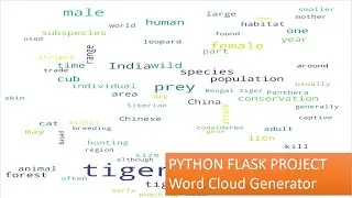 Python flask projects | Word Cloud Generator in python flask | Python projects