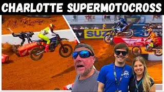 Matty B, Top Chick & Superfan Do Charlotte SuperMotocross 2024! Race Day Commentary Vlog NATIONAL