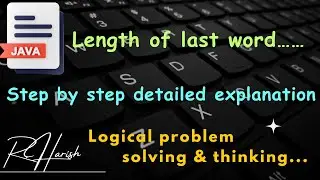 How to find the length of last word in a sentence???