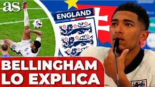 BELLINGHAM DESCRIBE SU GOLAZO DE CHILENA INGLATERRA 2 - ESLOVAQUIA 1 de la EURO 2024