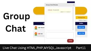 Group Chat Application using PHP Ajax Jquery - 11