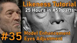 Likeness Tutorial   PART 35   Model enhancement and adjusting the eyes