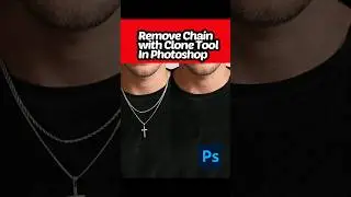 Remove Chain with clone Tool in photoshop |clone source| advance clone| #photoshop #utubeshorts