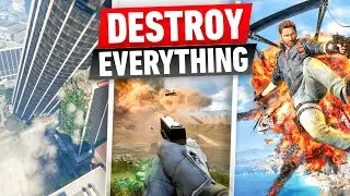 10 Games Where You Can DESTROY Anything! [HINDI]