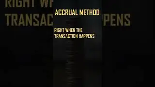 Cash Method Vs. Accrual Method Accounting #Shorts