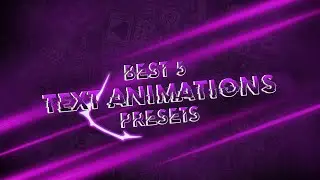 Best 5 🔥Text animations | Alight motion | free download