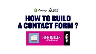 HOW TO Build Contact Form | Shopify Form Builder App