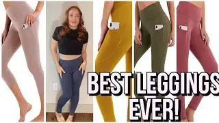 Best Leggings EVER! Bromen Leggings WFH Athleisure Yoga Pants Stretch Pants LEGGINGS WITH POCKETS