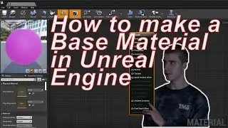 How to create a BASE COLOUR Material in Unreal Engine