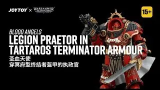 JoyToy 1/18 Warhammer The Horus Heresy，Blood Angels Legion Praetor in Tartaros Terminator Armour