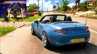 Mazda MX-5 Miata - Forza Horizon 5 - Moza R12, RS V2 Wheel, CRP Pedals, HGP Shifter, HBP Handbrake