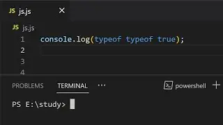 what is the output of console.log(typeof typeof true) ? typeof operator in javascript explained
