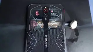 Red Magic 5G Built-in Fan Live Working in Transparent Edition