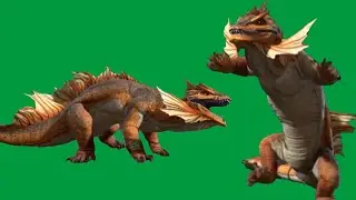 Reptile Monster Animations ( Green Screen )