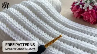 SUPER EASY Crochet Pattern for Beginners (1 ROW RPT)!⚡️NEW Crochet Stitch for Baby Blanket & Bag