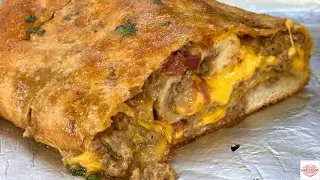 Chopped Cheese Pizza Roll Recipe | Best Appetizer Ever