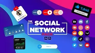 Social Network Pack - 250 Social Media Templates Promo