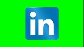 Free linkedin logo animatin on green sceen