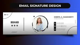 Create Professional Email Signature Design in Adobe Photoshop 2021