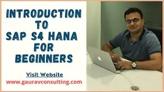 Introduction to SAP S4 HANA |  Overview of SAP S/4 HANA For Beginners | By Vikram Fotani Sir