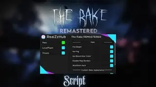 The Rake Remastered Script ( Full Bright, No fog, Esp rake and players) *Pastebin