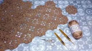 Красивый мотив крючком+соединение+соединительный мотив.МК.