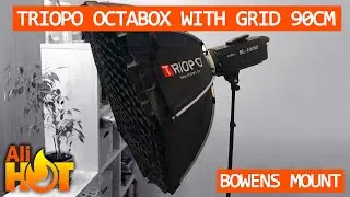Triopo octabox with grid 90cm for studio equipment with bowens mount