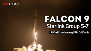 LIVE: Falcon 9 with Starlink Group 5-7 Launch