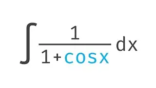 Integral of 1/(1 + cos x) dx