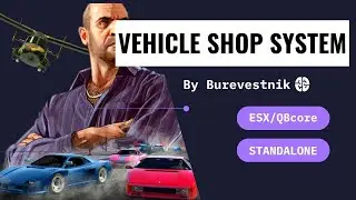 GTA 5 | Vehicle shop system | Boat shop | Aircraft Shop  | FiveM | ESX | QBCore | Standalone