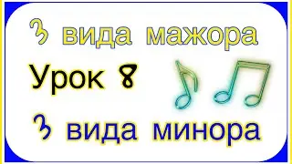 3 вида мажора и 3 вида минора. Урок 8