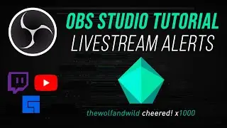 OBS Studio Tutorial - Livestream Alerts (Twitch, YouTube, Facebook)