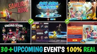 Upcoming Samurai Bundle Ring Event & Splash The Beat Free Fire| New Event kya ayega Aaj Ka New Event