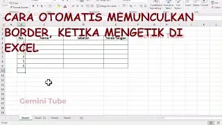 Cara Membuat Border Otomatis Muncul di Tabel Excel // Tips dan Triks Excel