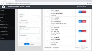 Grocery Store Sales and Inventory System Demo