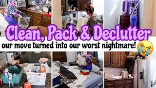 PACK, DECLUTTER + MY WORST NIGHTMARE! PACK UP FOR A HUGE MOVE ACROSS COUNTRY |  MOVING GONE WRONG!