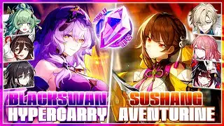 Black Swan Hypercarry & Sushang X Aventurine | Memory of Chaos 11 (Honkai Star Rail 2.1)