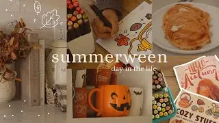 summerween day in the life 🍂 | finally decorating my home for fall