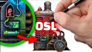 How to Dry Brush OSL & Sponge Paint Terrain | Warhammer 40k