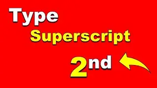 How To Write 2nd In Google Docs | Superscript in Google Docs