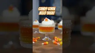 Candy Corn Jello Treat. How do you feel about Candy Corn? Would you eat this Halloween treat? 🎃 ✨