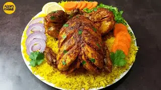 Chicken Steam Roast Dawat Platter With Yellow Butter Rice By Aqsa's Cuisine, Charga, Roast, Mandi