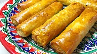 Вкуснятина неимоверная и никакой возни с тестом! Трубочки с мясом Моя самая легкая 