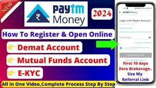 How to Open Demat & Mutual Fund Account in Paytm Money Free | How to Open Account in Paytm Money