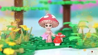 Making a cozy cottagecore mushroom costume 🍄 Lego repaint diy craft