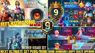 NEXT Mythic Forge BGMI // UPGRADE GUN || Upcoming Ultimate Set 3.4 | A9 Royal Pass All Rewards | 3.4