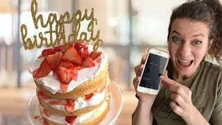 45 Minute Strawberry Vanilla Bean Layer Cake | Quick & Easy